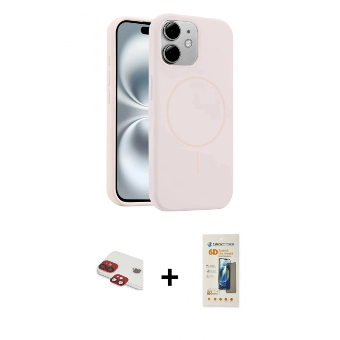 MARSİLYAN™- iPhone 11 Kılıf Yankı Form Serisi - Siyah 6D Mat Seramik Hayalet Nano Ekran Koruyucu + Pers Alüminyum Kamera Lens - KI