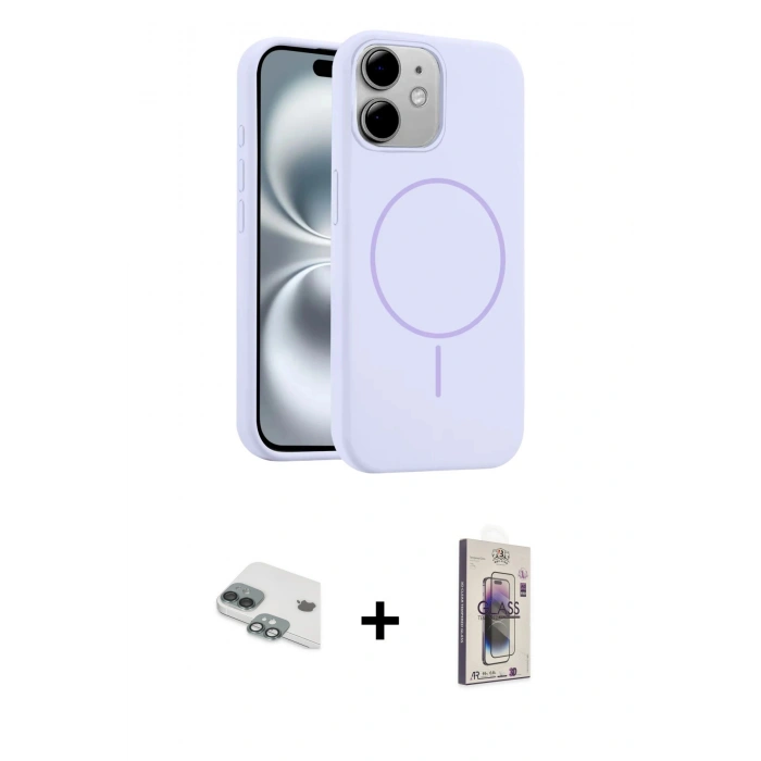 MARSİLYAN™- iPhone 11 Kılıf Yankı Form Serisi - Siyah Bilvis 3D Cam Ekran Koruyucu + Pers Alüminyum Kamera Lens - YL