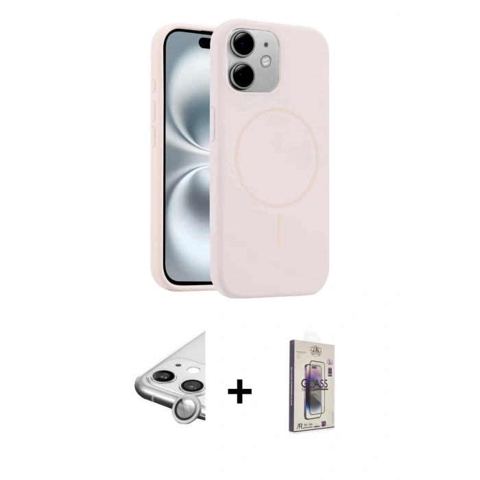 MARSİLYAN™- iPhone 11 Kılıf Yankı Form Serisi - Siyah Bilvis 3D Cam Ekran Koruyucu + Raze Metal Kamera Lens - GS