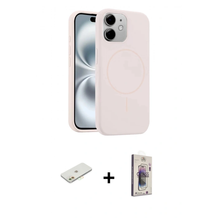 MARSİLYAN™- iPhone 11 Kılıf Yankı Form Serisi - Siyah Bilvis 3D Cam Ekran Koruyucu + Renkli Kamera Lens Koruma Cam - TU