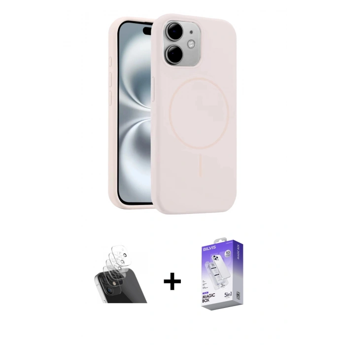 MARSİLYAN™- iPhone 11 Kılıf Yankı Form Serisi - Siyah Bilvis 5in1 3D Magic Cam Ekran Koruyucu + Kamera Lens Koruma Cam - SF