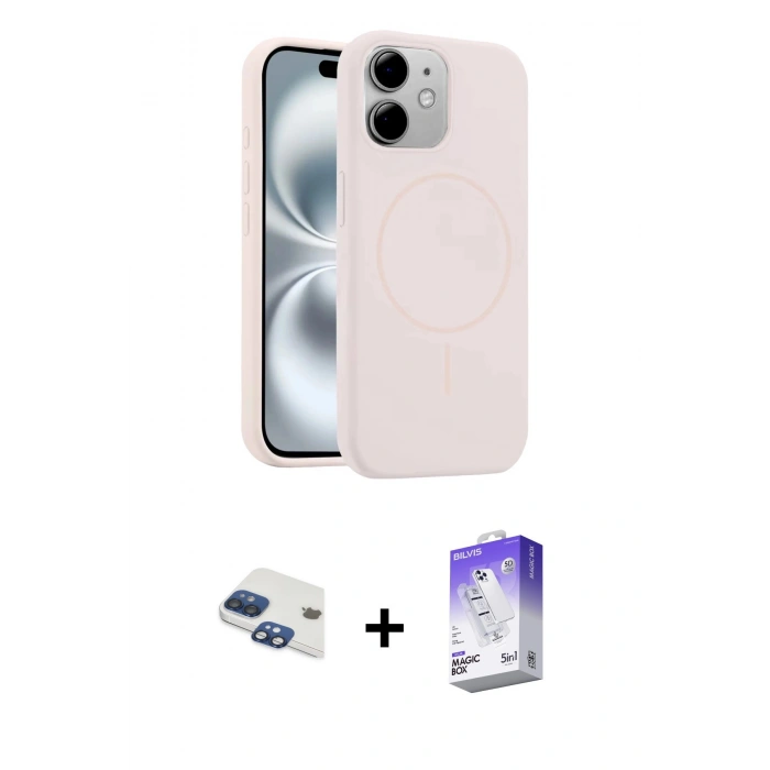 MARSİLYAN™- iPhone 11 Kılıf Yankı Form Serisi - Siyah Bilvis 5in1 3D Magic Cam Ekran Koruyucu + Pers Alüminyum Kamera Lens - LT