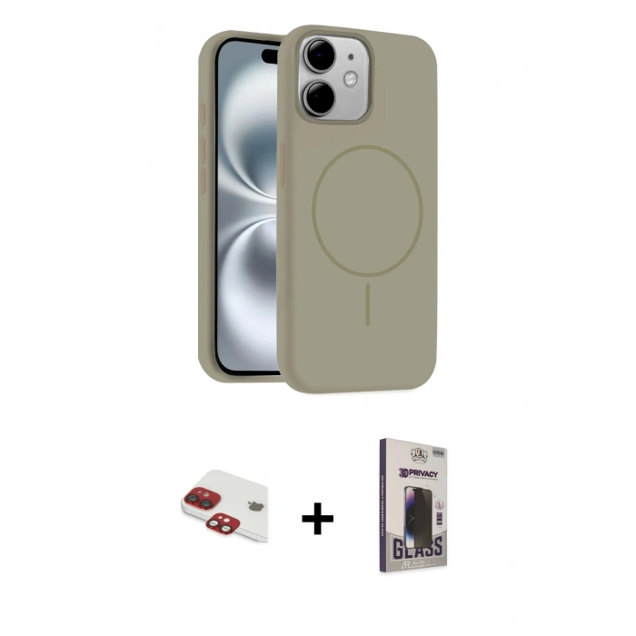 MARSİLYAN™- iPhone 11 Kılıf Yankı Form Serisi - Siyah Bilvis Hayalet Cam Ekran Koruyucu + Pers Alüminyum Kamera Lens - KI