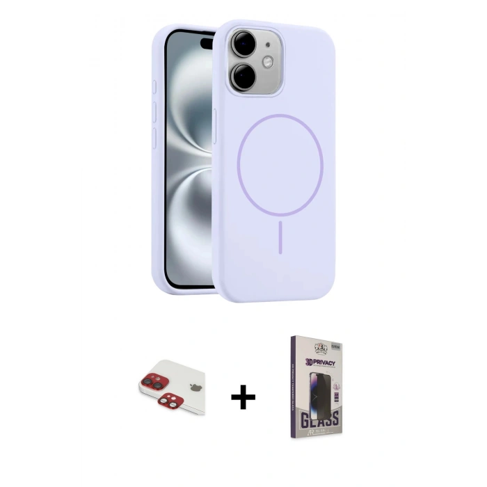 MARSİLYAN™- iPhone 11 Kılıf Yankı Form Serisi - Siyah Bilvis Hayalet Cam Ekran Koruyucu + Pers Alüminyum Kamera Lens - KI