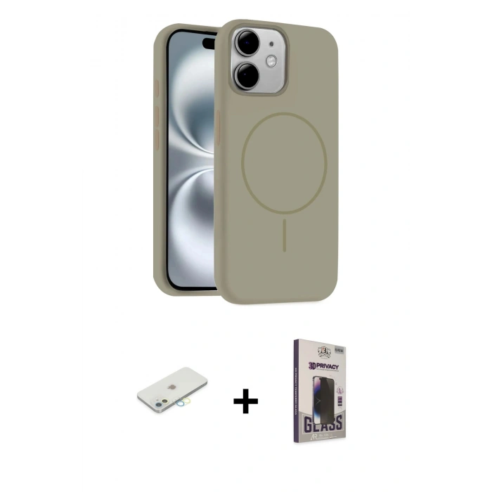MARSİLYAN™- iPhone 11 Kılıf Yankı Form Serisi - Siyah Bilvis Hayalet Cam Ekran Koruyucu + Renkli Kamera Lens Koruma Cam - SI