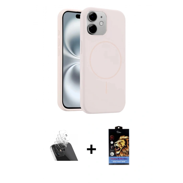 MARSİLYAN™- iPhone 11 Kılıf Yankı Form Serisi - Siyah Buffer Hayalet Cam Ekran Koruyucu + Kamera Lens Koruma Cam - SF
