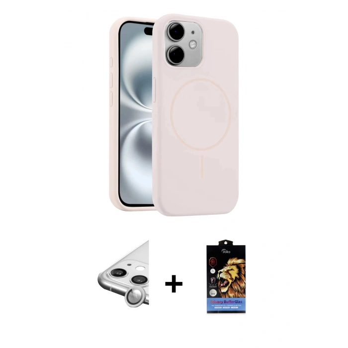 MARSİLYAN™- iPhone 11 Kılıf Yankı Form Serisi - Siyah Buffer Hayalet Cam Ekran Koruyucu + Raze Metal Kamera Lens - GS