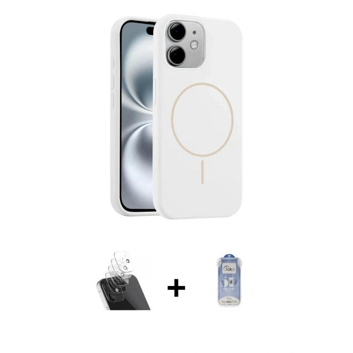 MARSİLYAN™- iPhone 11 Kılıf Yankı Form Serisi - Siyah Joko Magic 5D Cam + Kamera Lens Koruma Cam - SF