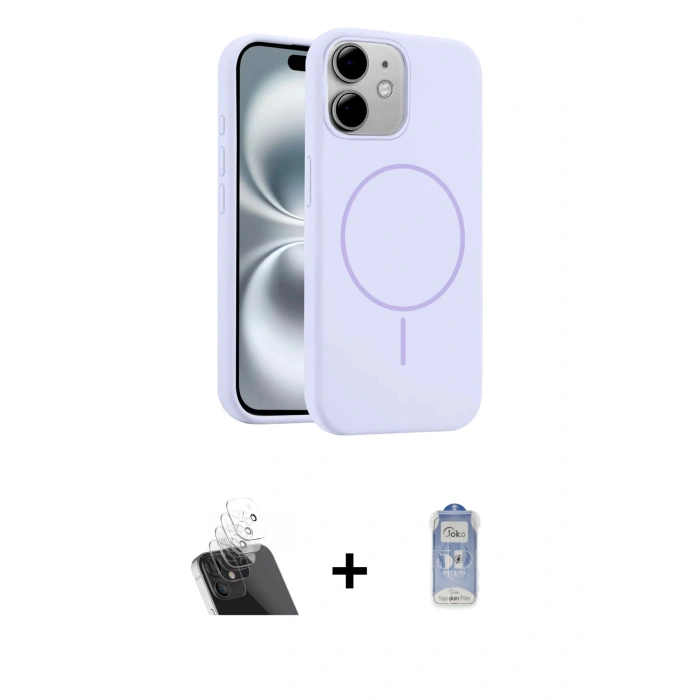 MARSİLYAN™- iPhone 11 Kılıf Yankı Form Serisi - Siyah Joko Magic 5D Cam + Kamera Lens Koruma Cam - SF