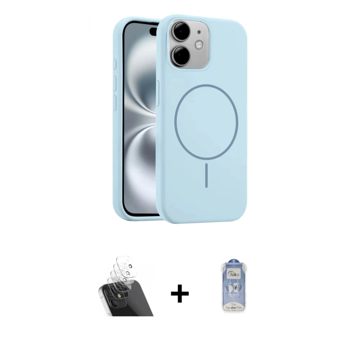 MARSİLYAN™- iPhone 11 Kılıf Yankı Form Serisi - Siyah Joko Magic 5D Cam + Kamera Lens Koruma Cam - SF