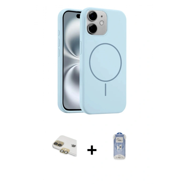 MARSİLYAN™- iPhone 11 Kılıf Yankı Form Serisi - Siyah Joko Magic 5D Cam + Pers Alüminyum Kamera Lens - GD