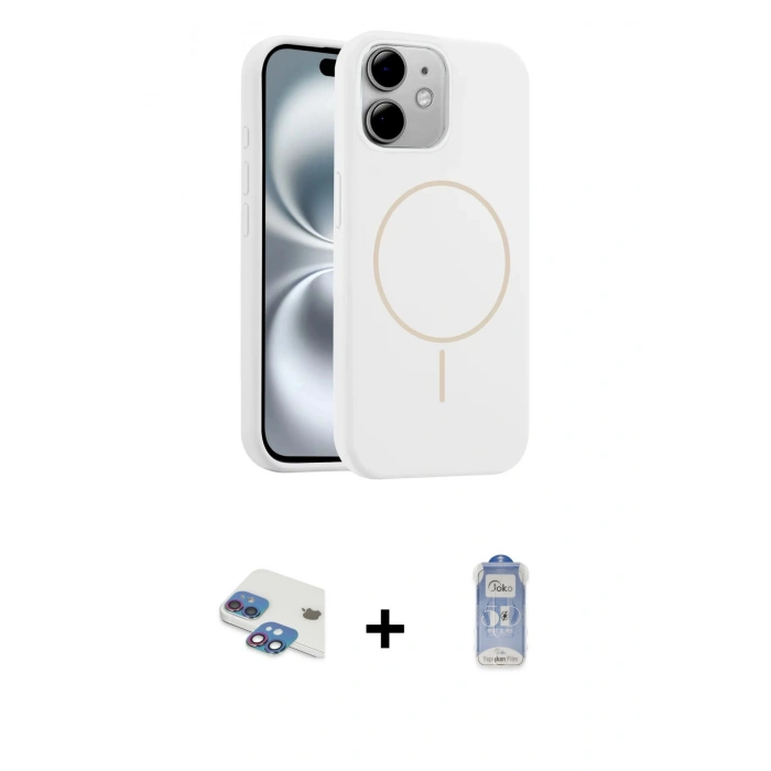 MARSİLYAN™- iPhone 11 Kılıf Yankı Form Serisi - Siyah Joko Magic 5D Cam + Pers Alüminyum Kamera Lens - GI