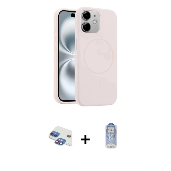 MARSİLYAN™- iPhone 11 Kılıf Yankı Form Serisi - Siyah Joko Magic 5D Cam + Pers Alüminyum Kamera Lens - GI