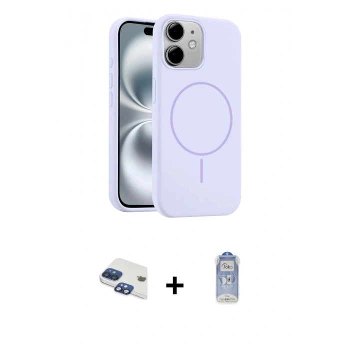 MARSİLYAN™- iPhone 11 Kılıf Yankı Form Serisi - Siyah Joko Magic 5D Cam + Pers Alüminyum Kamera Lens - LT