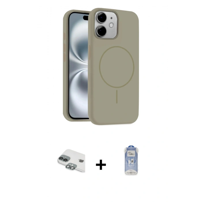 MARSİLYAN™- iPhone 11 Kılıf Yankı Form Serisi - Siyah Joko Magic 5D Cam + Pers Alüminyum Kamera Lens - YL