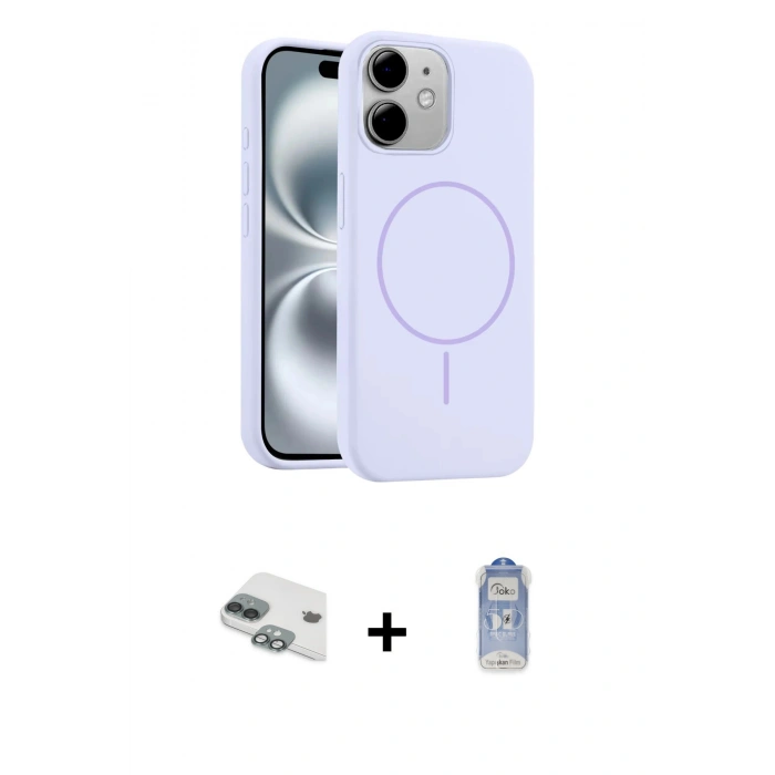 MARSİLYAN™- iPhone 11 Kılıf Yankı Form Serisi - Siyah Joko Magic 5D Cam + Pers Alüminyum Kamera Lens - YL