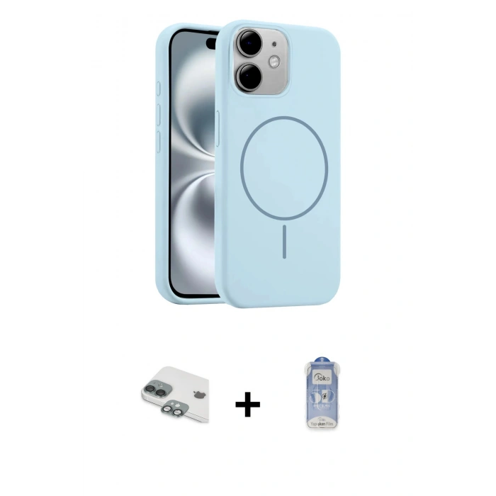 MARSİLYAN™- iPhone 11 Kılıf Yankı Form Serisi - Siyah Joko Magic 5D Cam + Pers Alüminyum Kamera Lens - YL