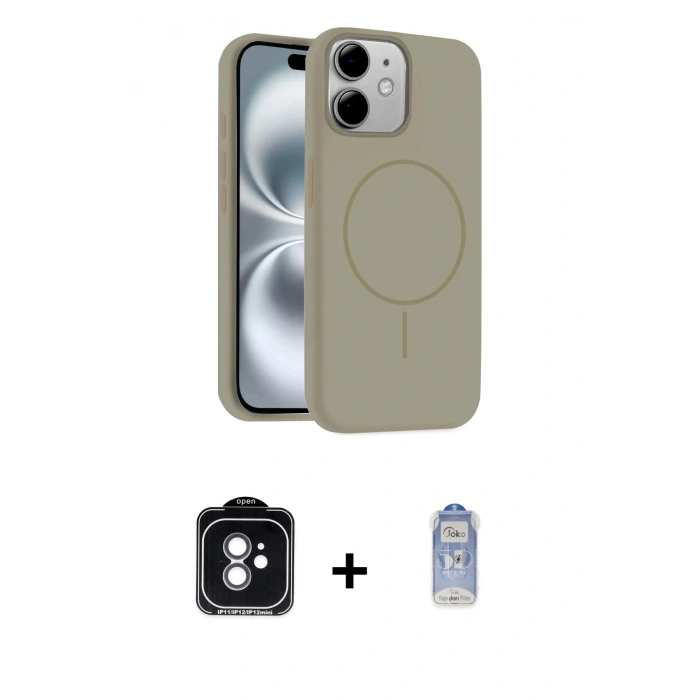 MARSİLYAN™- iPhone 11 Kılıf Yankı Form Serisi - Siyah Joko Magic 5D Cam + PVD Metal Kamera Lens - YL