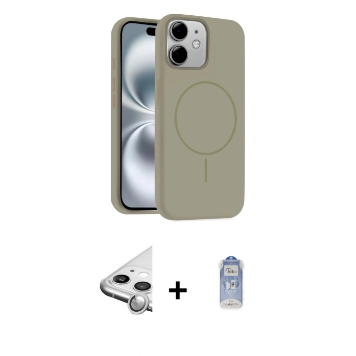 MARSİLYAN™- iPhone 11 Kılıf Yankı Form Serisi - Siyah Joko Magic 5D Cam + Raze Metal Kamera Lens - GS