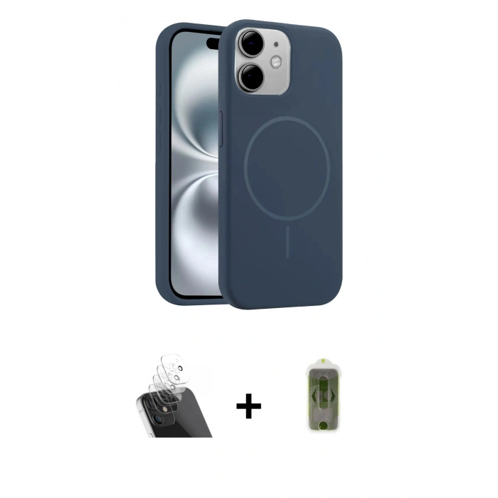 MARSİLYAN™- iPhone 11 Kılıf Yankı Form Serisi - Siyah Joko Magic 5D Hayalet Cam + Kamera Lens Koruma Cam - SF