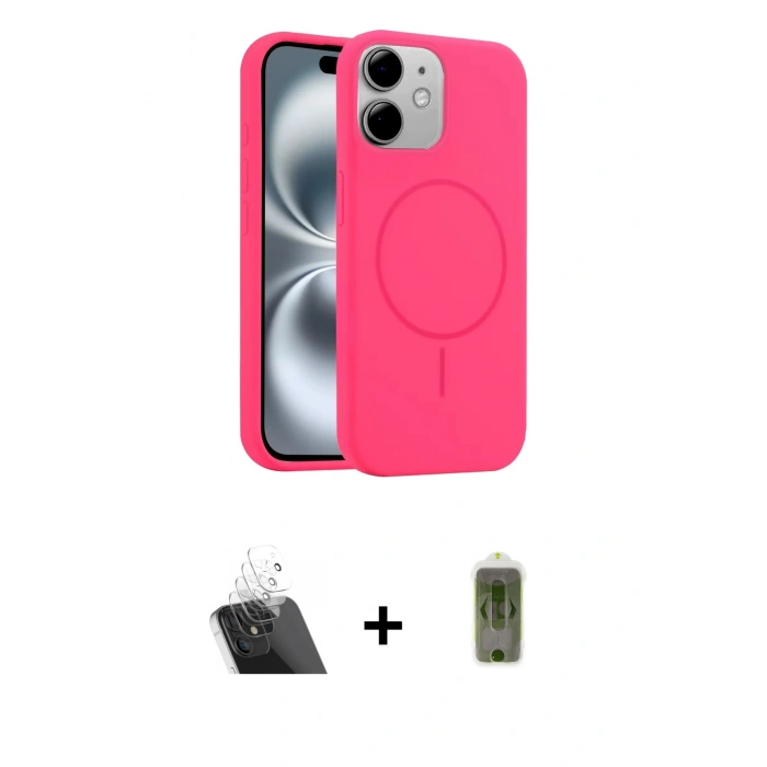 MARSİLYAN™- iPhone 11 Kılıf Yankı Form Serisi - Siyah Joko Magic 5D Hayalet Cam + Kamera Lens Koruma Cam - SF