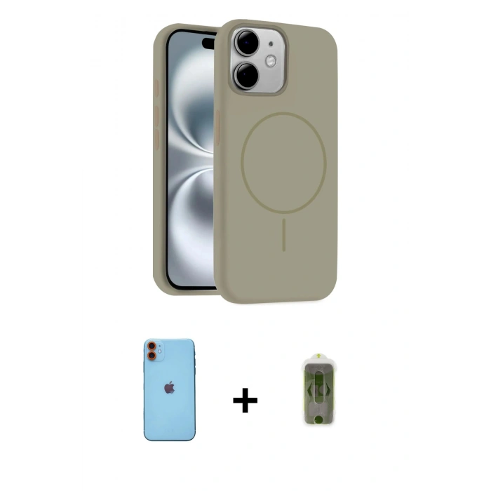 MARSİLYAN™- iPhone 11 Kılıf Yankı Form Serisi - Siyah Joko Magic 5D Hayalet Cam + Neon Fosforlu Kamera Lens - TU