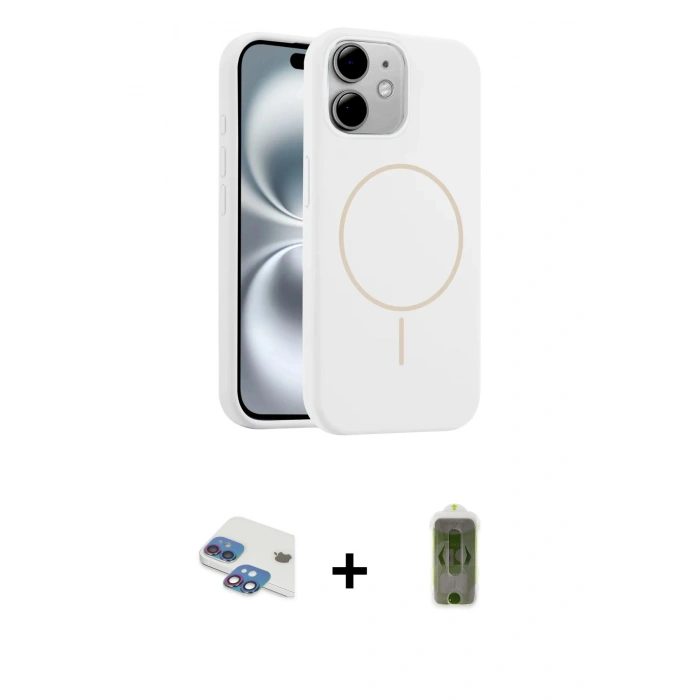 MARSİLYAN™- iPhone 11 Kılıf Yankı Form Serisi - Siyah Joko Magic 5D Hayalet Cam + Pers Alüminyum Kamera Lens - GI
