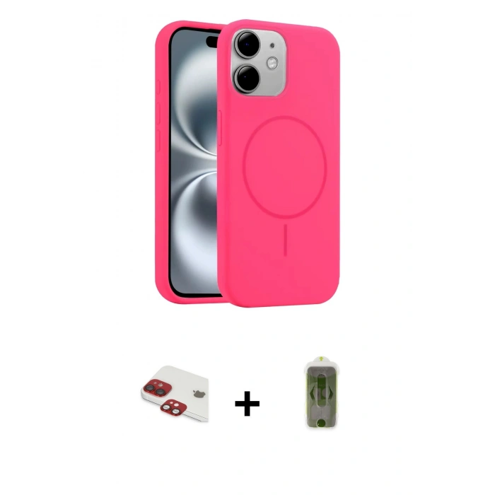 MARSİLYAN™- iPhone 11 Kılıf Yankı Form Serisi - Siyah Joko Magic 5D Hayalet Cam + Pers Alüminyum Kamera Lens - KI