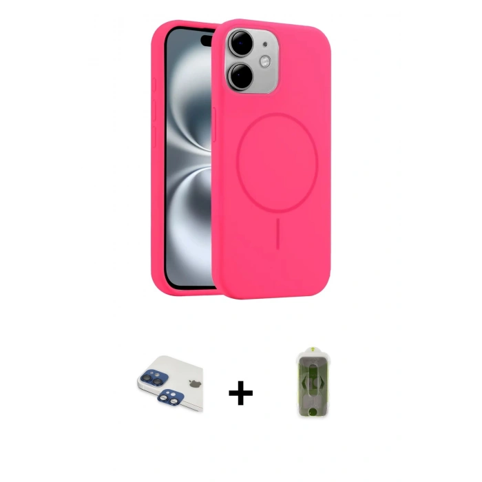MARSİLYAN™- iPhone 11 Kılıf Yankı Form Serisi - Siyah Joko Magic 5D Hayalet Cam + Pers Alüminyum Kamera Lens - LT