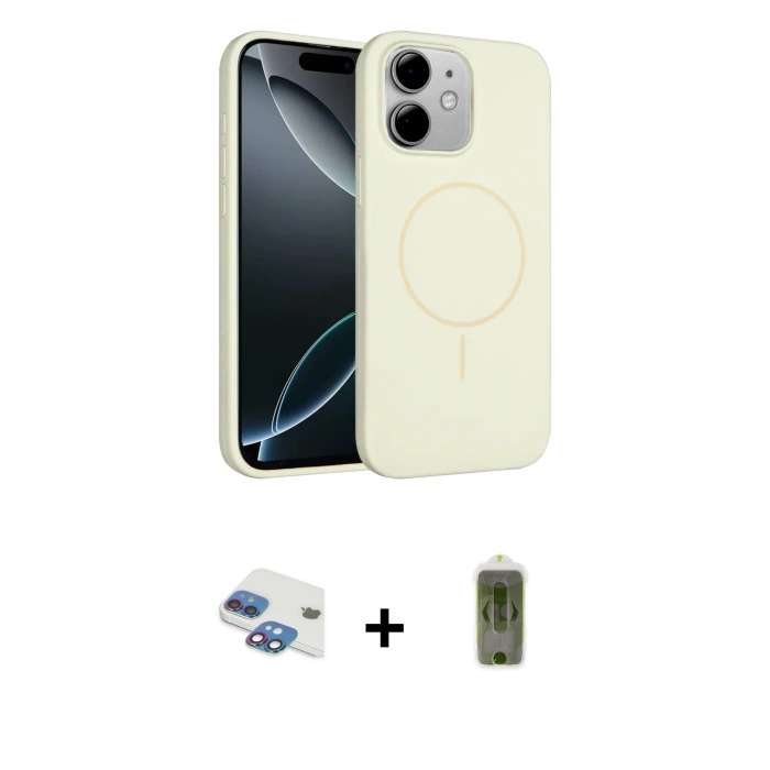 MARSİLYAN™- iPhone 11 Kılıf Yankı Form Serisi - Siyah Joko Magic 5D Hayalet Cam + Pers Alüminyum Kamera Lens - GI