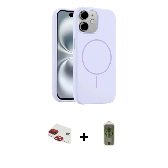 MARSİLYAN™- iPhone 11 Kılıf Yankı Form Serisi - Siyah Joko Magic 5D Hayalet Cam + Pers Alüminyum Kamera Lens - KI