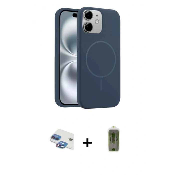 MARSİLYAN™- iPhone 11 Kılıf Yankı Form Serisi - Siyah Joko Magic 5D Hayalet Cam + Pers Alüminyum Kamera Lens - GI
