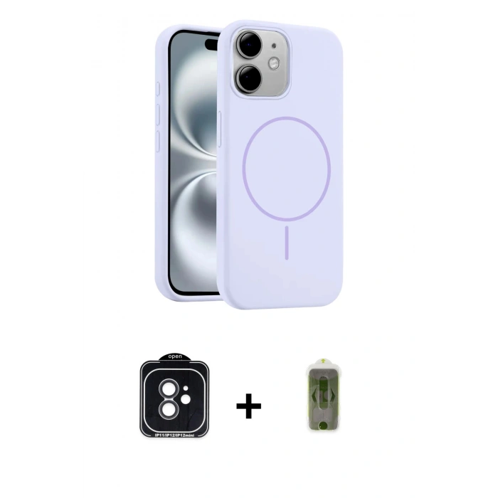 MARSİLYAN™- iPhone 11 Kılıf Yankı Form Serisi - Siyah Joko Magic 5D Hayalet Cam + PVD Metal Kamera Lens - SH