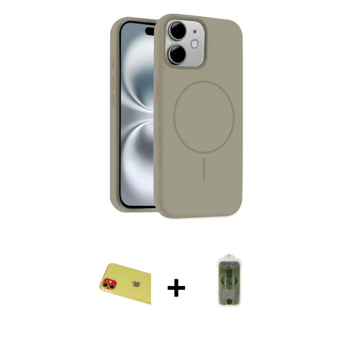MARSİLYAN™- iPhone 11 Kılıf Yankı Form Serisi - Siyah Joko Magic 5D Hayalet Cam + Rainbow Kamera Lens Koruma Cam - KI
