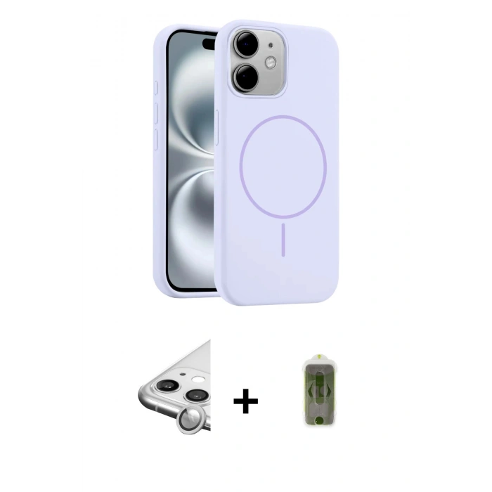 MARSİLYAN™- iPhone 11 Kılıf Yankı Form Serisi - Siyah Joko Magic 5D Hayalet Cam + Raze Metal Kamera Lens - GS