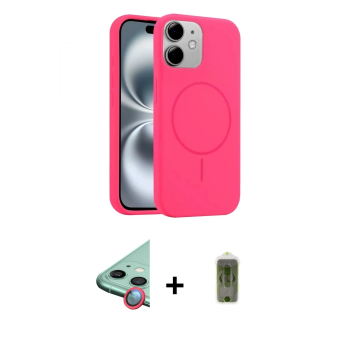 MARSİLYAN™- iPhone 11 Kılıf Yankı Form Serisi - Siyah Joko Magic 5D Hayalet Cam + Raze Metal Kamera Lens - KI