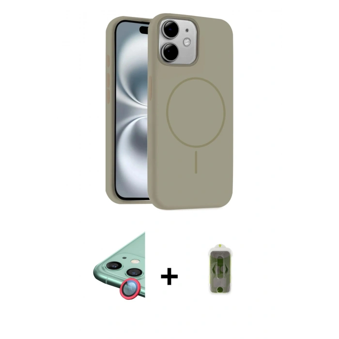 MARSİLYAN™- iPhone 11 Kılıf Yankı Form Serisi - Siyah Joko Magic 5D Hayalet Cam + Raze Metal Kamera Lens - KI