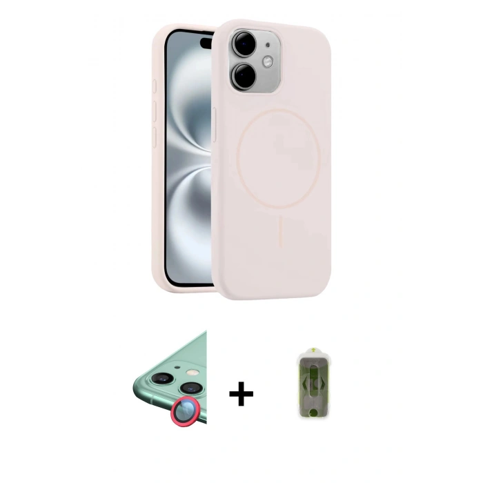 MARSİLYAN™- iPhone 11 Kılıf Yankı Form Serisi - Siyah Joko Magic 5D Hayalet Cam + Raze Metal Kamera Lens - KI