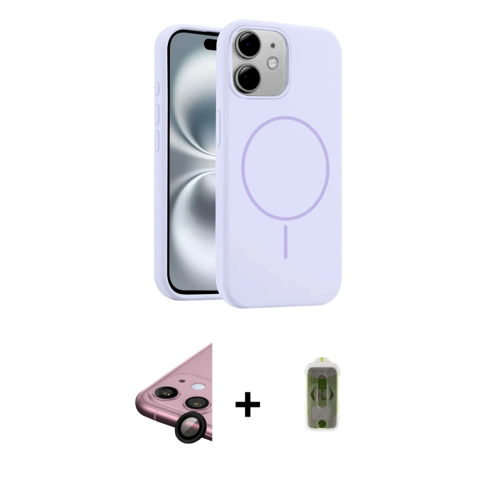 MARSİLYAN™- iPhone 11 Kılıf Yankı Form Serisi - Siyah Joko Magic 5D Hayalet Cam + Raze Metal Kamera Lens - SH