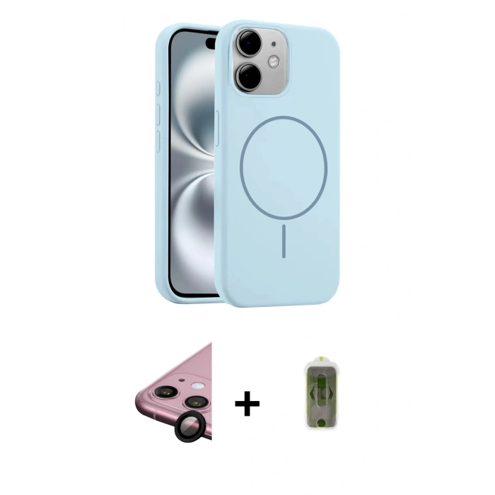 MARSİLYAN™- iPhone 11 Kılıf Yankı Form Serisi - Siyah Joko Magic 5D Hayalet Cam + Raze Metal Kamera Lens - SH