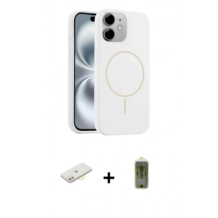 MARSİLYAN™- iPhone 11 Kılıf Yankı Form Serisi - Siyah Joko Magic 5D Hayalet Cam + Renkli Kamera Lens Koruma Cam - SI