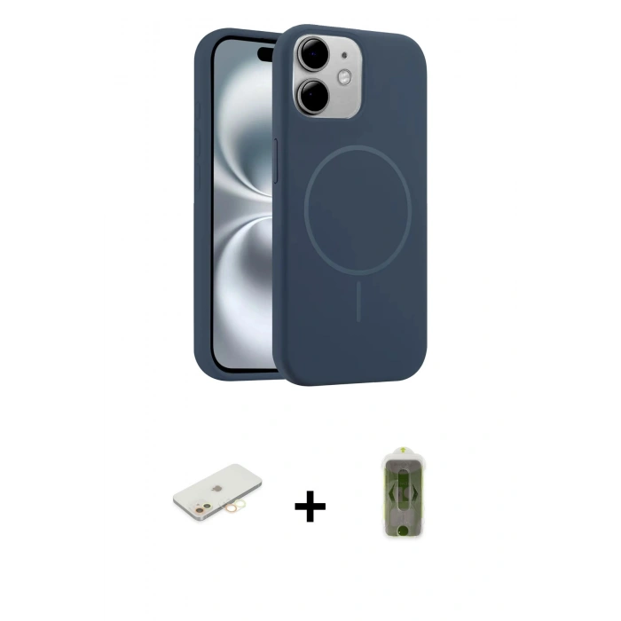 MARSİLYAN™- iPhone 11 Kılıf Yankı Form Serisi - Siyah Joko Magic 5D Hayalet Cam + Renkli Kamera Lens Koruma Cam - SI