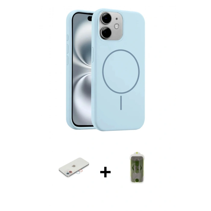 MARSİLYAN™- iPhone 11 Kılıf Yankı Form Serisi - Siyah Joko Magic 5D Hayalet Cam + Renkli Kamera Lens Koruma Cam - PE