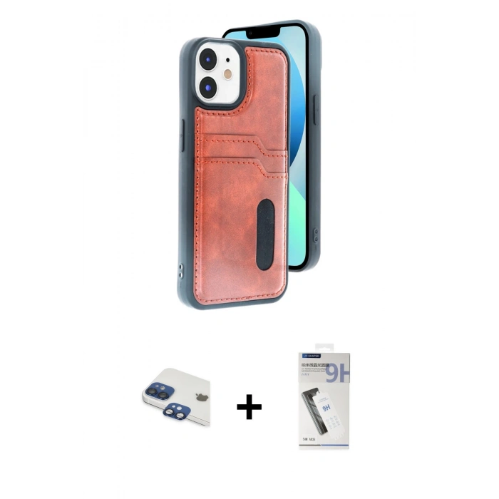 MARSİLYAN™- iPhone 11 Kılıf Yörünge Işık Serisi - Şeffaf Uv Polymer Nano Ekran Koruyucu + Pers Alüminyum Kamera Lens - LT