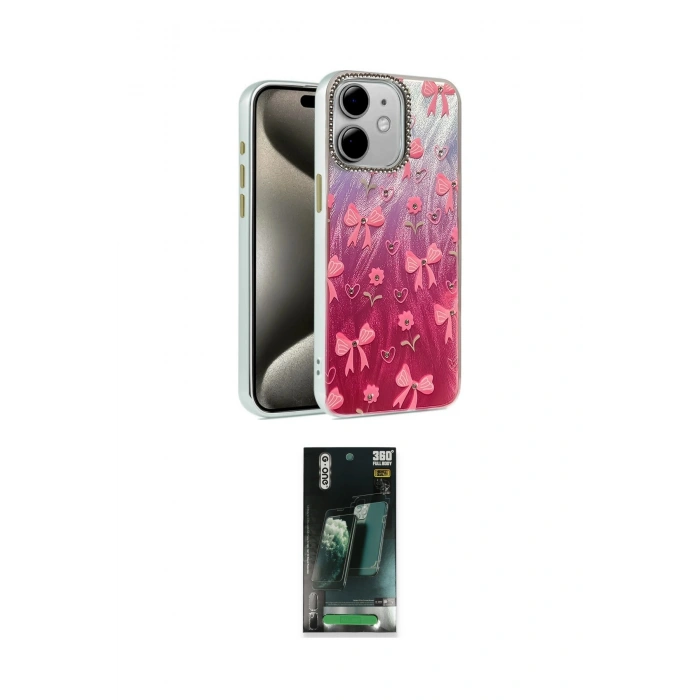 MARSİLYAN™- iPhone 11 Kılıf Zirve Modern Prime - Şeffaf 360 Full Body Arka Koruyucu