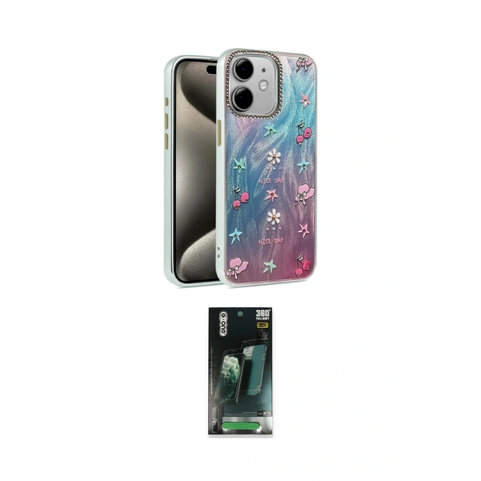 MARSİLYAN™- iPhone 11 Kılıf Zirve Modern Prime - Şeffaf 360 Full Body Arka Koruyucu