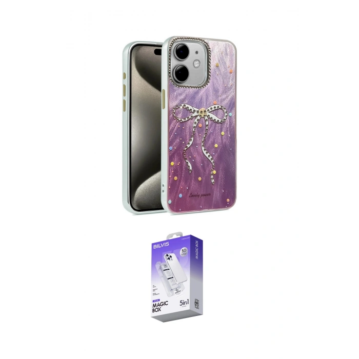 MARSİLYAN™- iPhone 11 Kılıf Zirve Modern Prime - Siyah Bilvis 5in1 3D Magic Cam Ekran Koruyucu