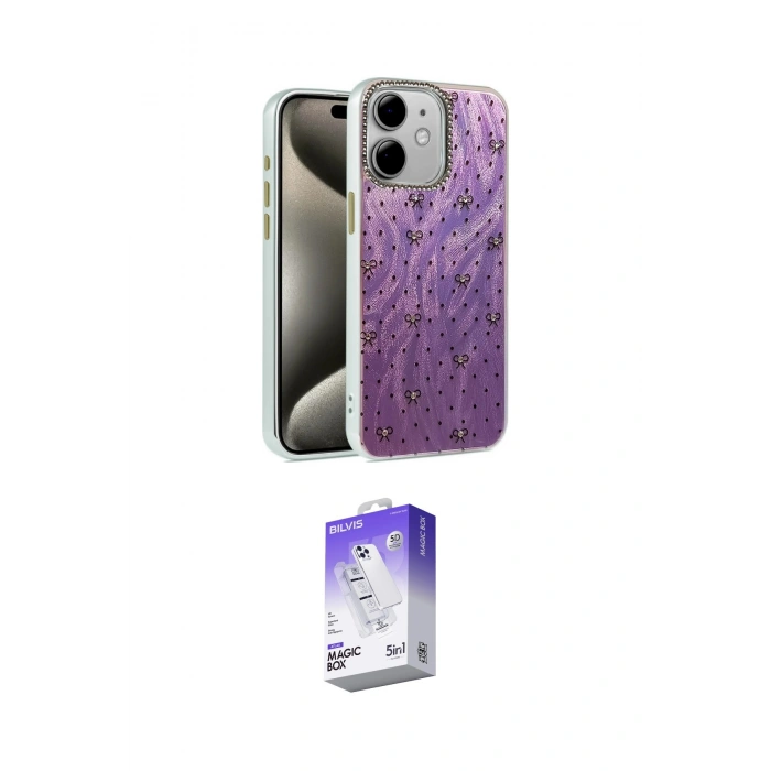 MARSİLYAN™- iPhone 11 Kılıf Zirve Modern Prime - Siyah Bilvis 5in1 3D Magic Cam Ekran Koruyucu