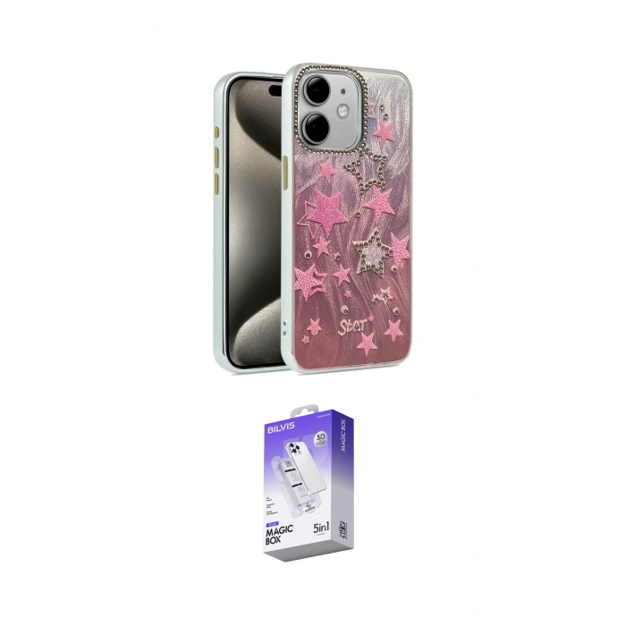 MARSİLYAN™- iPhone 11 Kılıf Zirve Modern Prime - Siyah Bilvis 5in1 3D Magic Cam Ekran Koruyucu