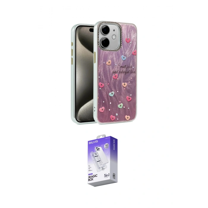 MARSİLYAN™- iPhone 11 Kılıf Zirve Modern Prime - Siyah Bilvis 5in1 3D Magic Cam Ekran Koruyucu